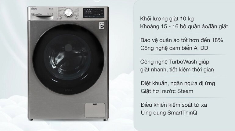 máy giặt lg 10kg 