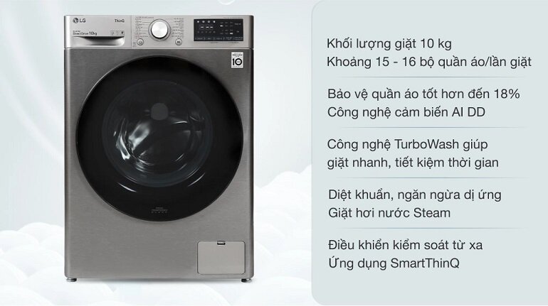máy giặt lg 10kg