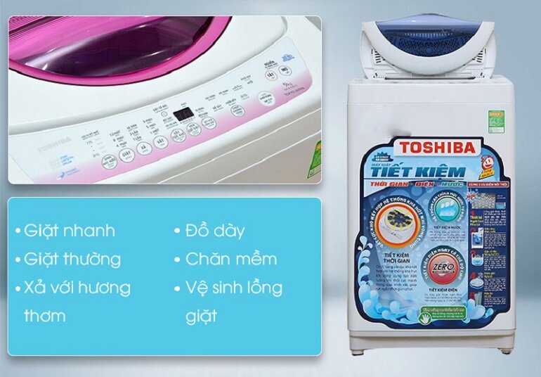 Máy giặt Toshiba lồng đứng 9 kg AW-B1000GV