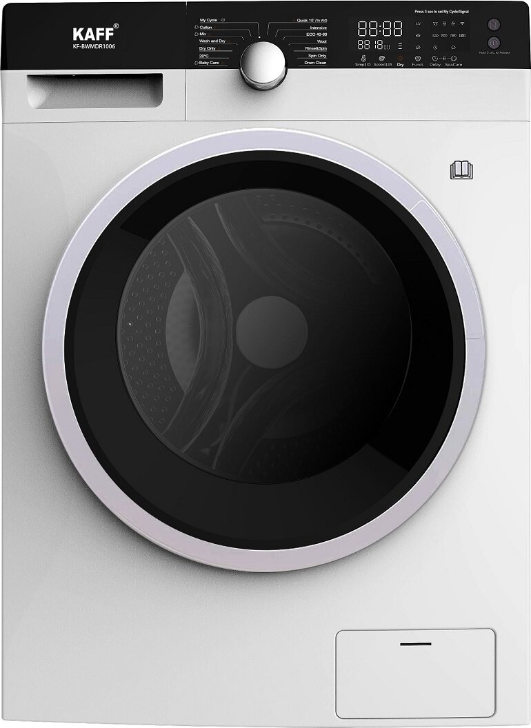 Máy giặt sấy Kaff 10kg KF-BWMDR1006 có hai chức năng giặt sấy tiện dụng