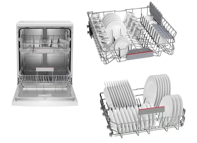 Bosch SMS2IVW01P giá 12 triệu đồng, máy rửa bát 12 bộ có Home Connect