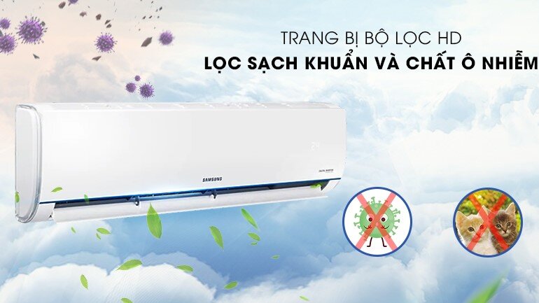 Chất lượng cuộc sống được bảo vệ nhờ bộ lọc khuẩn HD