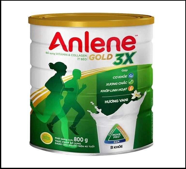 Sữa Anlene Gold 3 khỏe bảo vệ xương khớp cho người trên 60 tuổi