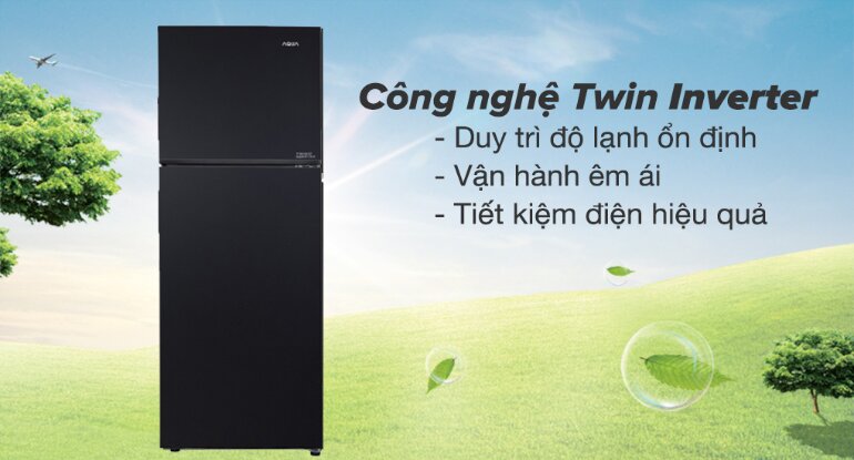 Tủ lạnh Aqua AQR-T352FA(FB) tiết kiệm điện năng trong quá trình sử dụng