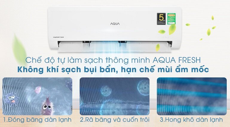 áy lạnh Aqua Inverter 1HP AQA-KCRV10WNZA