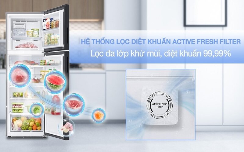 Công nghệ kháng khuẩn khử mùi Active Fresh Filter 