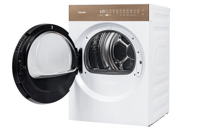 Máy sấy bơm nhiệt Toshiba Inverter 8 Kg TD-T37BS90HWV(WT) giảm nửa giá, chất Nhật hiện đại