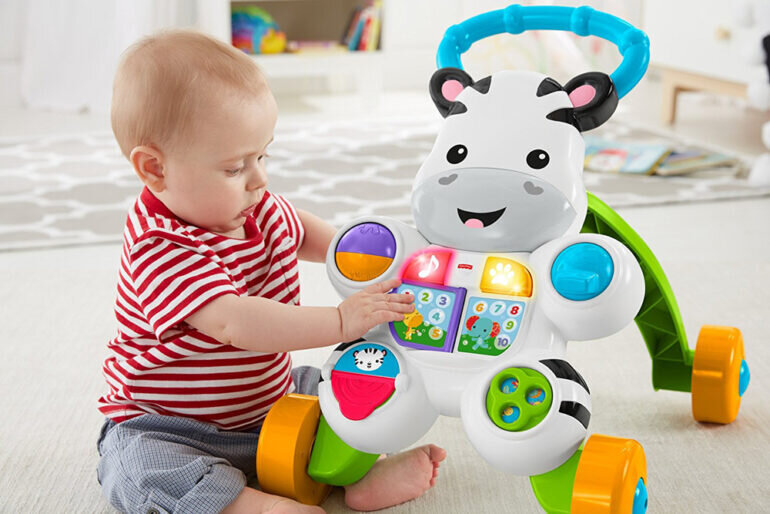 Xe tập đi ngựa vằn Fisher Price