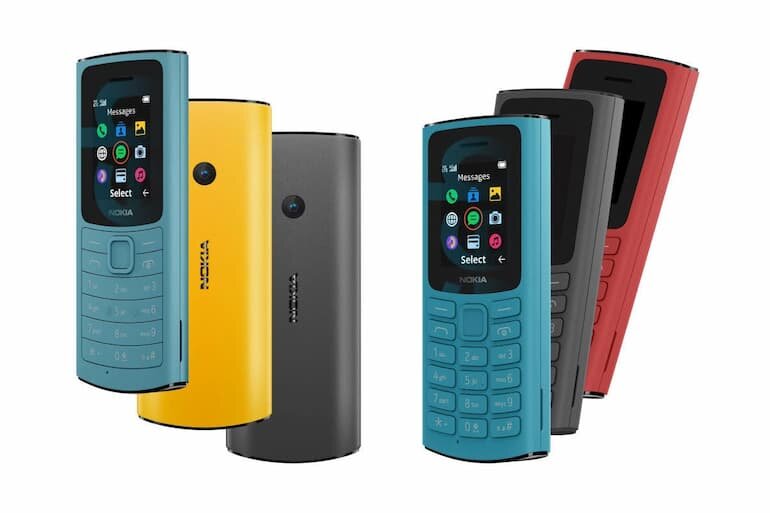 Thiết kế của Nokia 110 4G và 105 4G có sự khác biệt