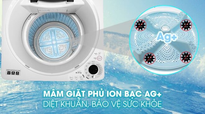 Máy giặt Sharp lồng đứng 8.2 kg ES-U82GV