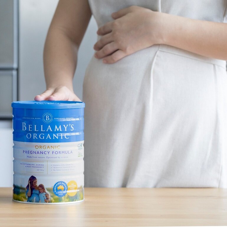 Nhiều người lựa chọn sữa organic cho bà bầu Bellamy's Organi