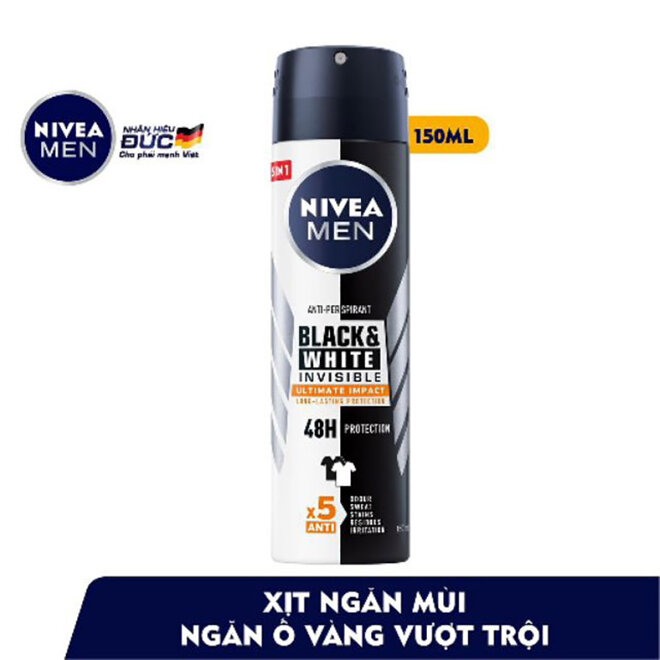 Xịt khử mùi nam Nivea Black & White