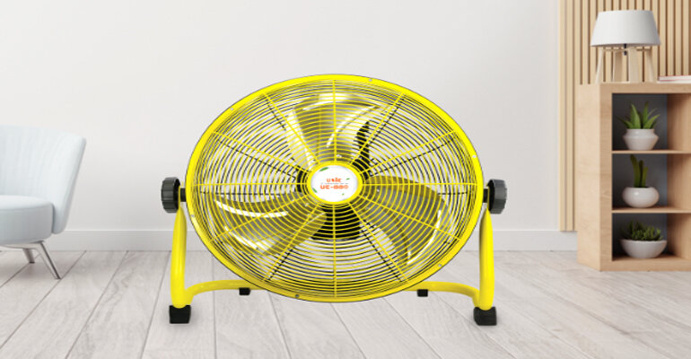 Quạt tích điện Unie UE-880 có khả năng hoạt động xuyên suốt đến 20 giờ Quạt tích điện Unie UE-880