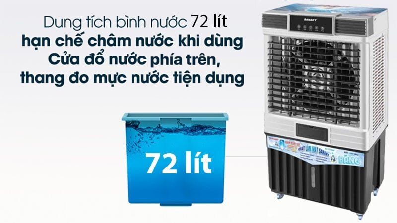 Quạt hơi nước công nghiệp Sanaky VH-7800AR: Giải pháp hạ nhiệt cho không gian rộng