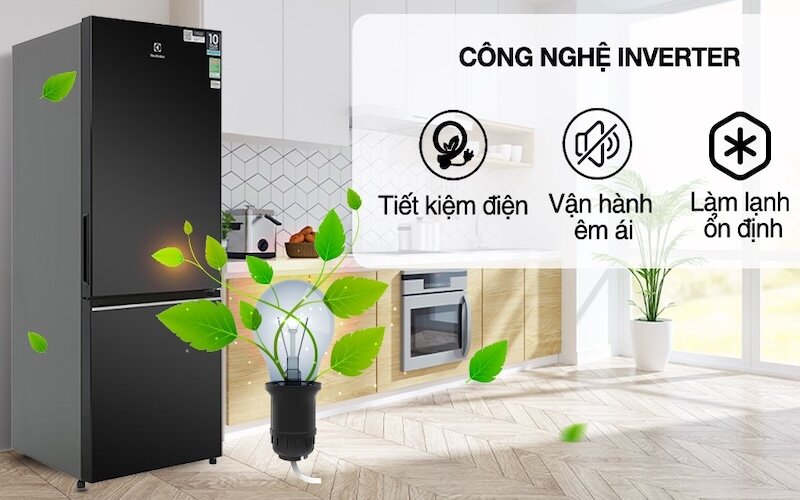 Khám phá tủ lạnh Electrolux Inverter 308 lít EBB3402K-H: Hiệu suất nâng tầm cuộc sống