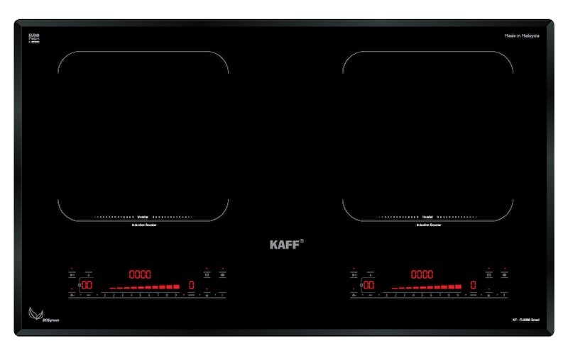 Bếp từ đôi Kaff KF-FL6868 SMART thiết kế sang trọng với mặt kính Euro Platinum