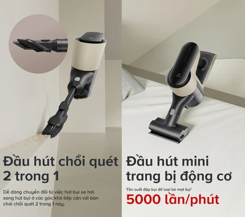 Máy hút bụi cầm tay Roborock H5 thiết bị tiên tiến, làm sạch hiệu quả