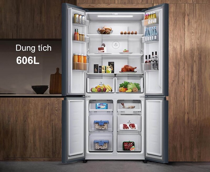 Tủ lạnh 4 cánh Xiaomi Mijia 606L được trang bị công nghệ làm lạnh 360°