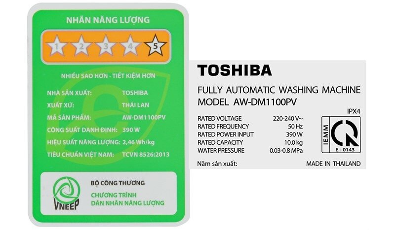 Bật mí 5 lý do nên sử dụng máy giặt Toshiba 10kg AW-DM1100PV(KK) trong năm 2025