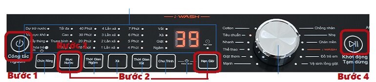 cách sử dụng máy giặt aqua