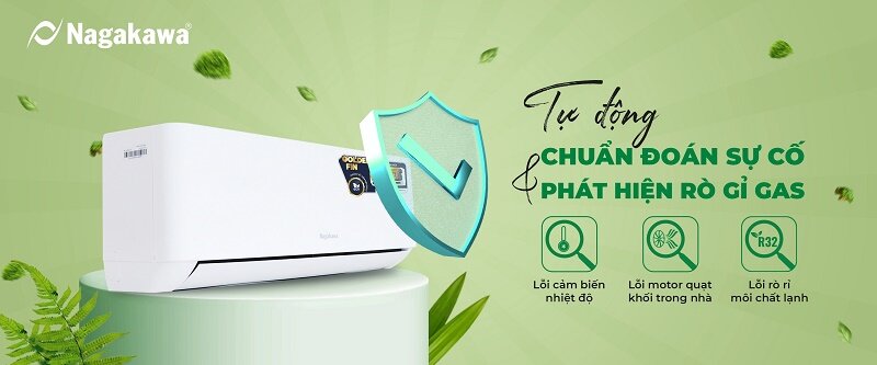 6 lý do nên mua điều hòa Nagakawa 9000 BTU 1 chiều NS-C09R2T31