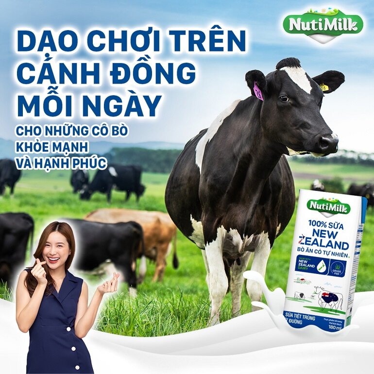 Nguồn sữa nhập khẩu 100% từ New Zealand