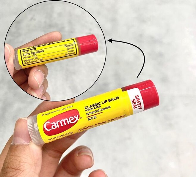 Carmex lip balm