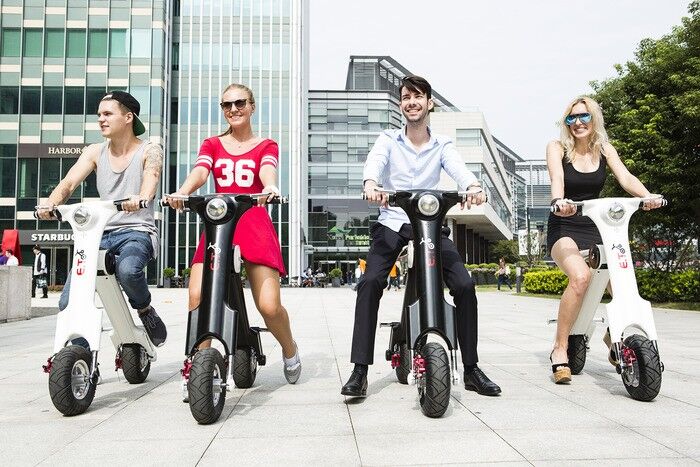 Xe máy có thể gấp gọn - E.T Scooter