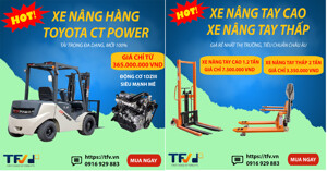 Xe nâng TFV giảm giá ưu đãi “Xe nâng tay chỉ từ 3.350.000 VND” trong các tháng cuối năm 2021