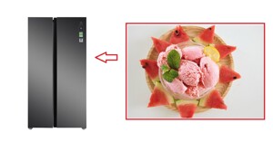 Xem ngay cách làm kem dưa hấu ngon mê ly cùng tủ lạnh Electrolux Inverter 624 lít ESE6600A