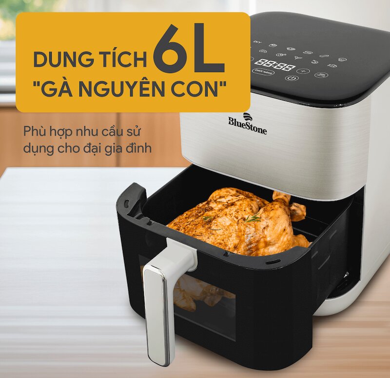 Tìm hiểu những điểm nổi bật của nồi chiên không dầu Bluestone AFB-5867
