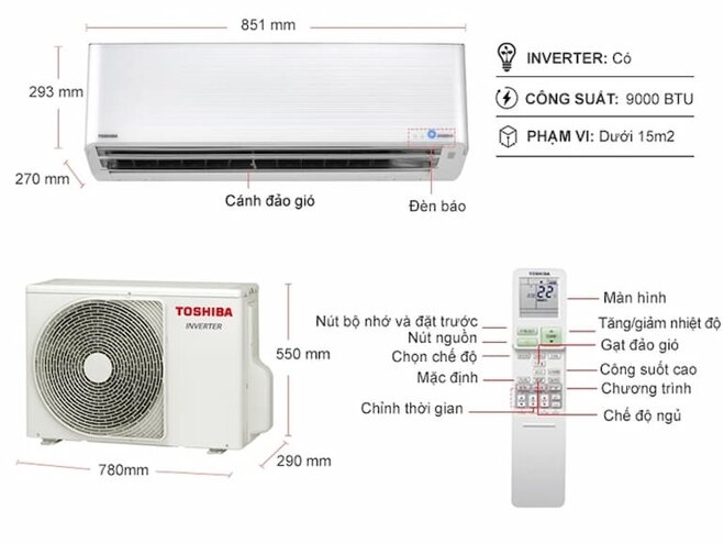 Toshiba RAS-H10N4KCVPG-V với nhiều ưu điểm nổi bật vượt đáng để chọn mua