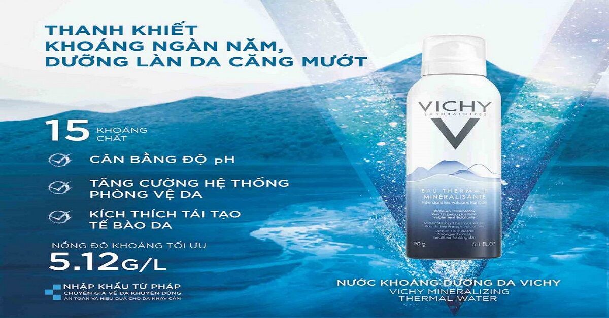 Xịt khoáng Vichy: Lựa chọn của phái đẹp vào ngày hè nắng nóng