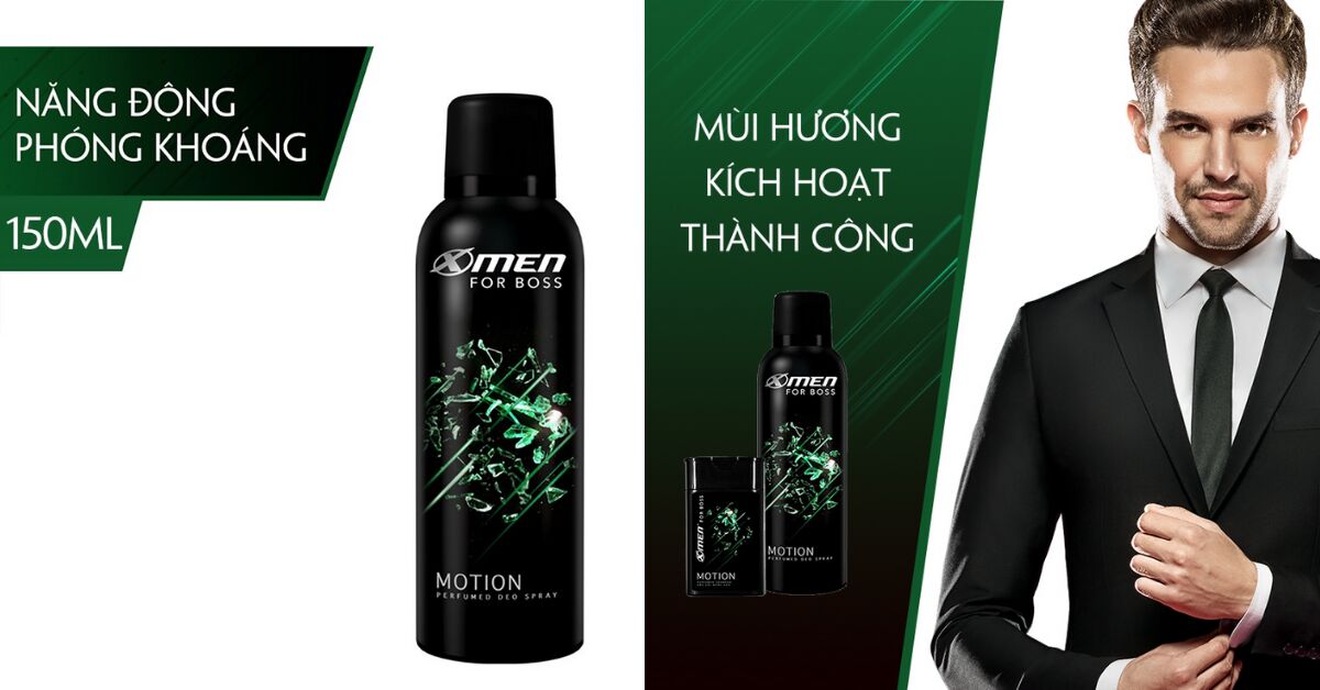 Xịt khử mùi Xmen – bí quyết chuẩn men của phái mạnh