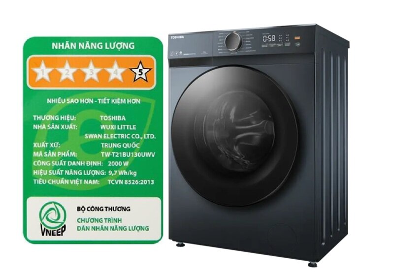 Máy giặt Toshiba 12kg inverter TW-T21BU130UWV(MG) tiết kiệm điệ