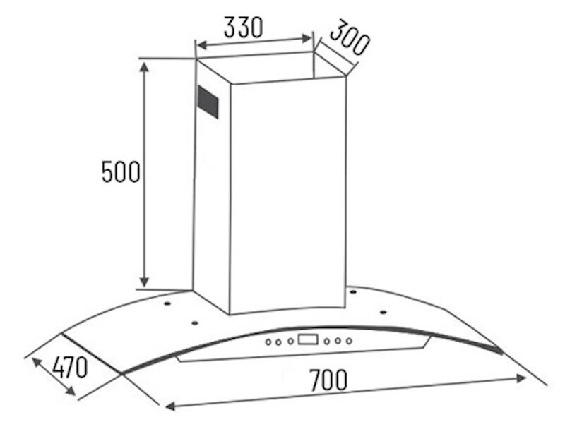 Máy hút mùi Canzy CZ-KC3870B phù hợp với đa dạng không gian căn bếp hiện nay