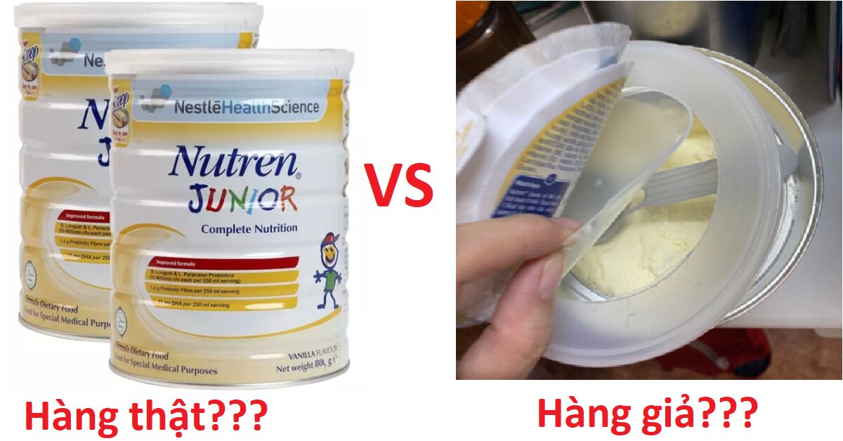 3 cách phân biệt sữa Nutren Junior giả và thật - có thể bạn chưa biết ?