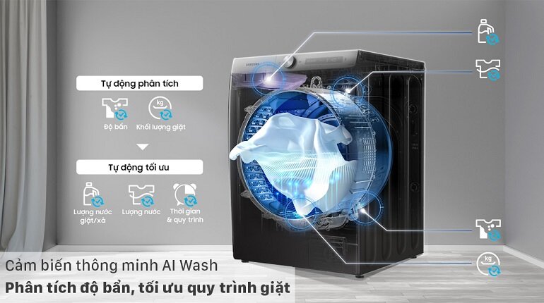 máy giặt sấy Samsung WD21T6500GV/SV
