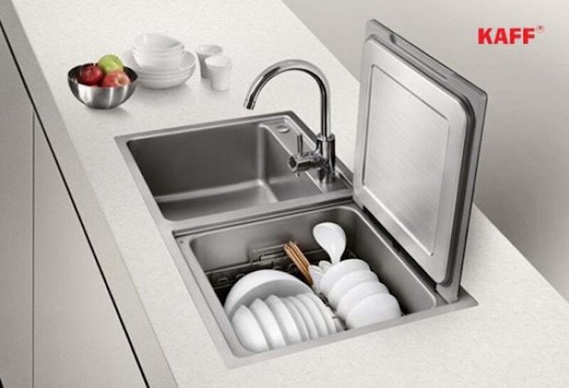 Tìm hiểu tính năng nổi bật của máy rửa bát kết hợp bồn rửa 6 bộ Kaff KF-SWM6