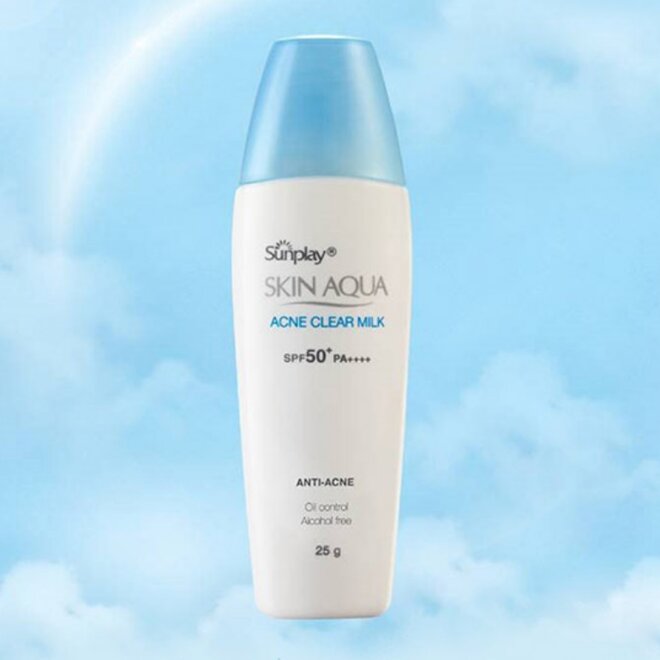 Kem chống nắng Skin Aqua Acne Clear Milk