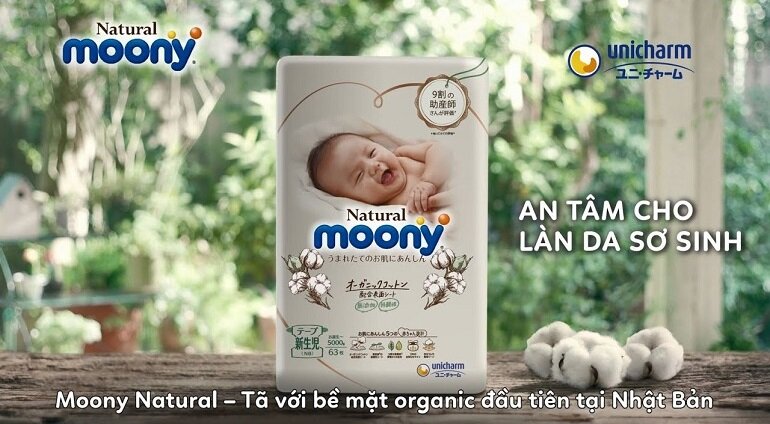 Bỉm Moony là sản phẩm đến từ thương hiệu Nhật