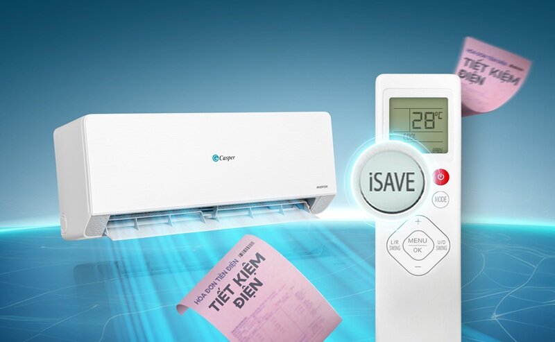 Điều hòa Casper QH-18IU36A giá cực rẻ, làm mát & sưởi ấm tốt, lại rất tiết kiệm điện!