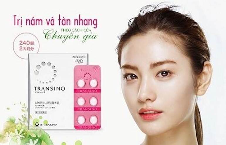 Viên uống transino whitening giúp da trắng sáng mịn màng