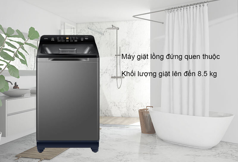 Máy giặt lồng đứng Aqua 8.5 kg AQW-FR85GT.S 