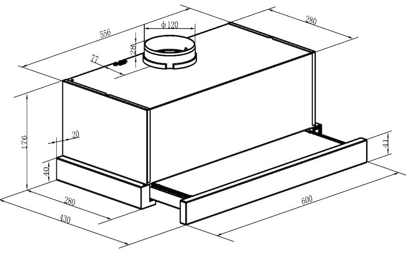 Máy hút mùi Fandi FD-6028 giá chưa đến 3 triệu mà chất lượng vô cùng tốt