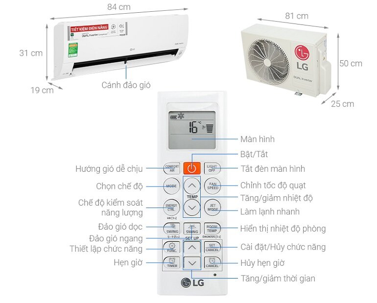 máy lạnh LG Inverter 1.5 HP V13APH2