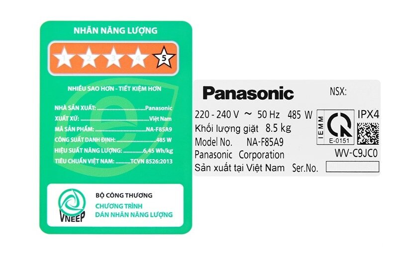 Đánh giá chi tiết máy giặt Panasonic 8.5 kg NA-F85A9DRV: Có xứng đáng để mua năm 2025?