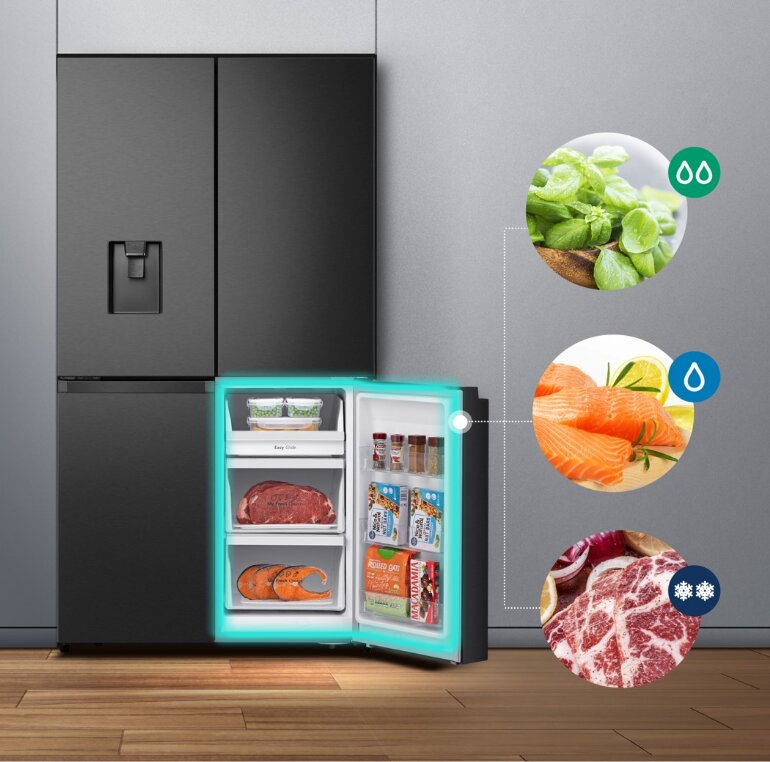 Kết hợp nhiều tiện ích trong chiếc tủ lạnh Casper RM-680VBW