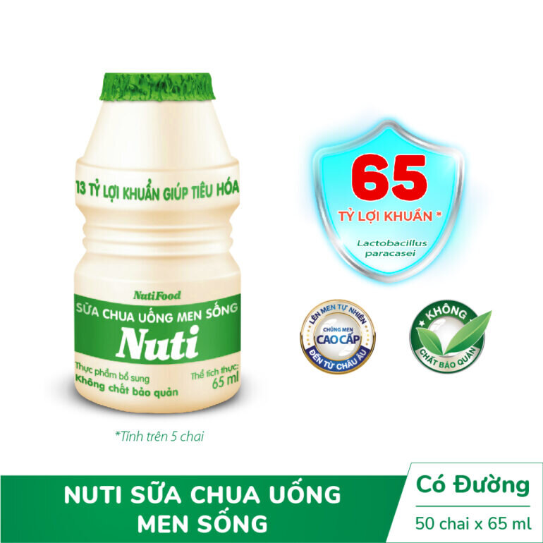 Giá sữa chua uống Nuti bao nhiêu tiền?