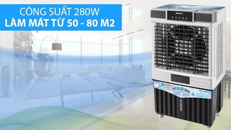 Quạt hơi nước công nghiệp Sanaky VH-7800AR: Giải pháp hạ nhiệt cho không gian rộng